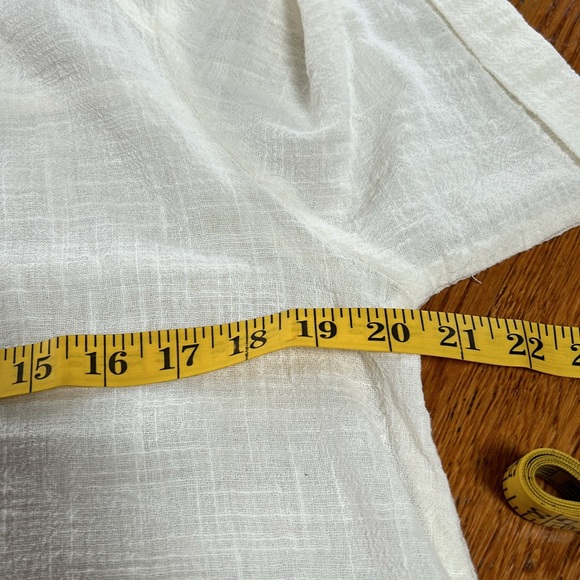 Zenana shift dress.  Cream color gauzy cotton fabric. Pockets. Size Small. NWT - Picture 8 of 12